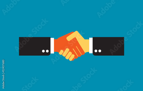 Handshake, bussinesmen making a deal