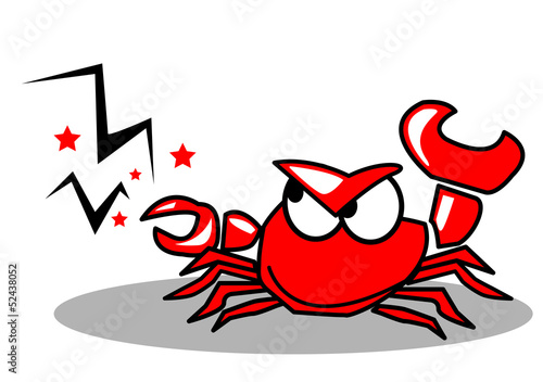 crabe,crustacé,personnage,bande dessinée,pince,pincer