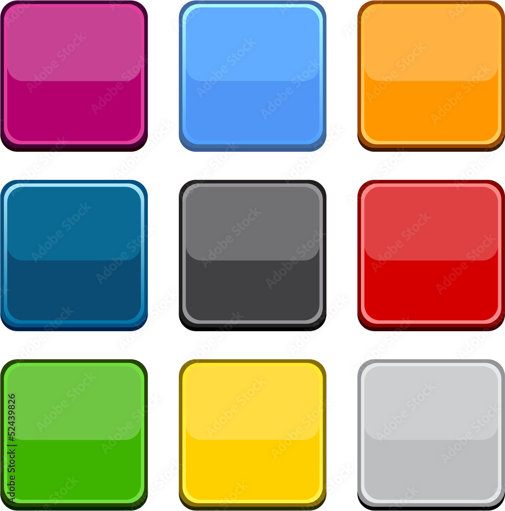 Square color icons. Square color icons.