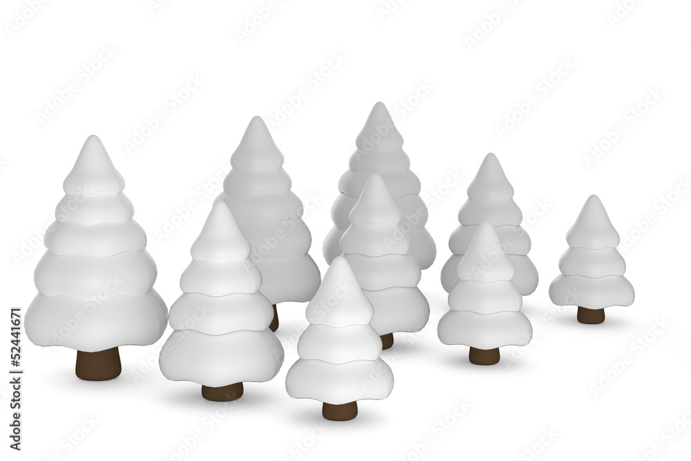 Fototapeta premium Cartoon forest