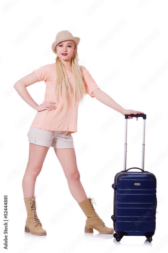 Woman preparing for summer vacation Woman preparing for summer vacation