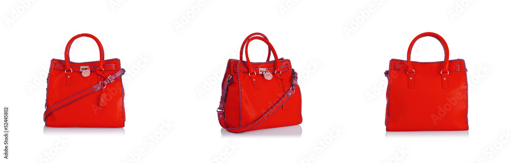 Naklejka premium Elegant woman bag isolated on white