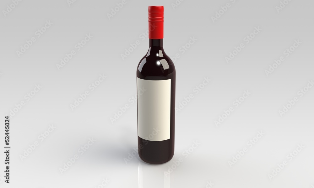 a bottle of red wine