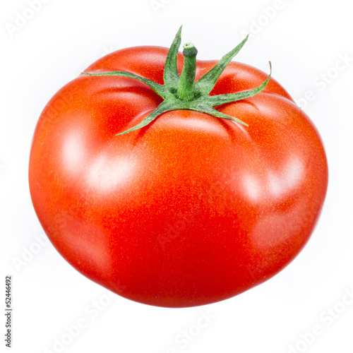 Photo tomato isolated on white