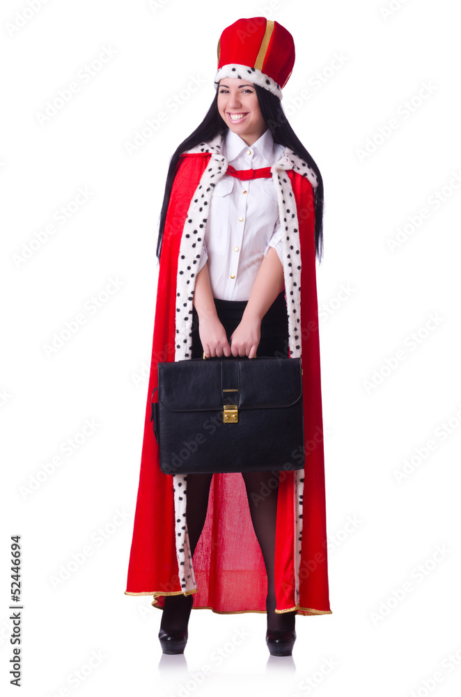 Queen businesswoman in business concept Queen businesswoman in business concept