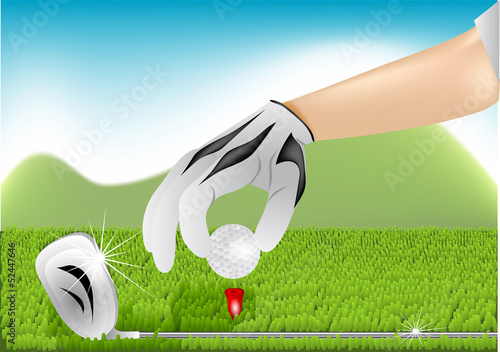 on the golf course