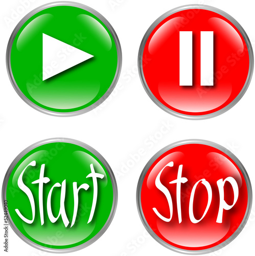 button set start stop