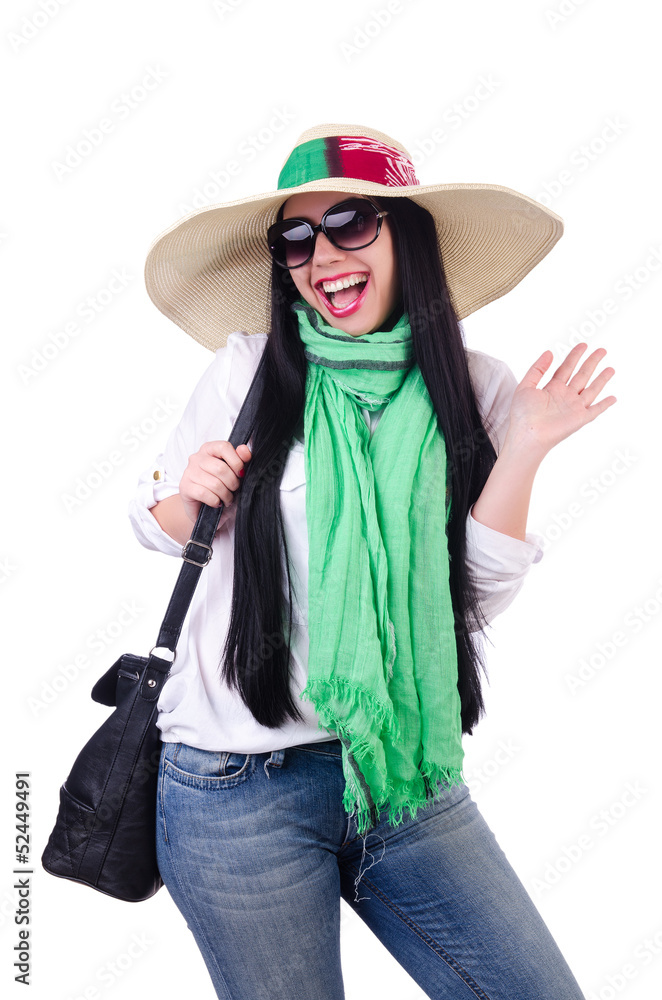 Young woman ready for summer vacation Young woman ready for summer vacation