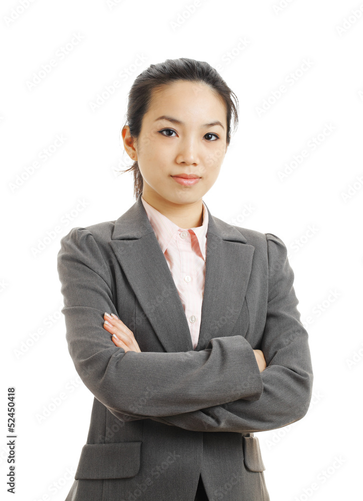young business woman isolated on white young business woman isolated on white