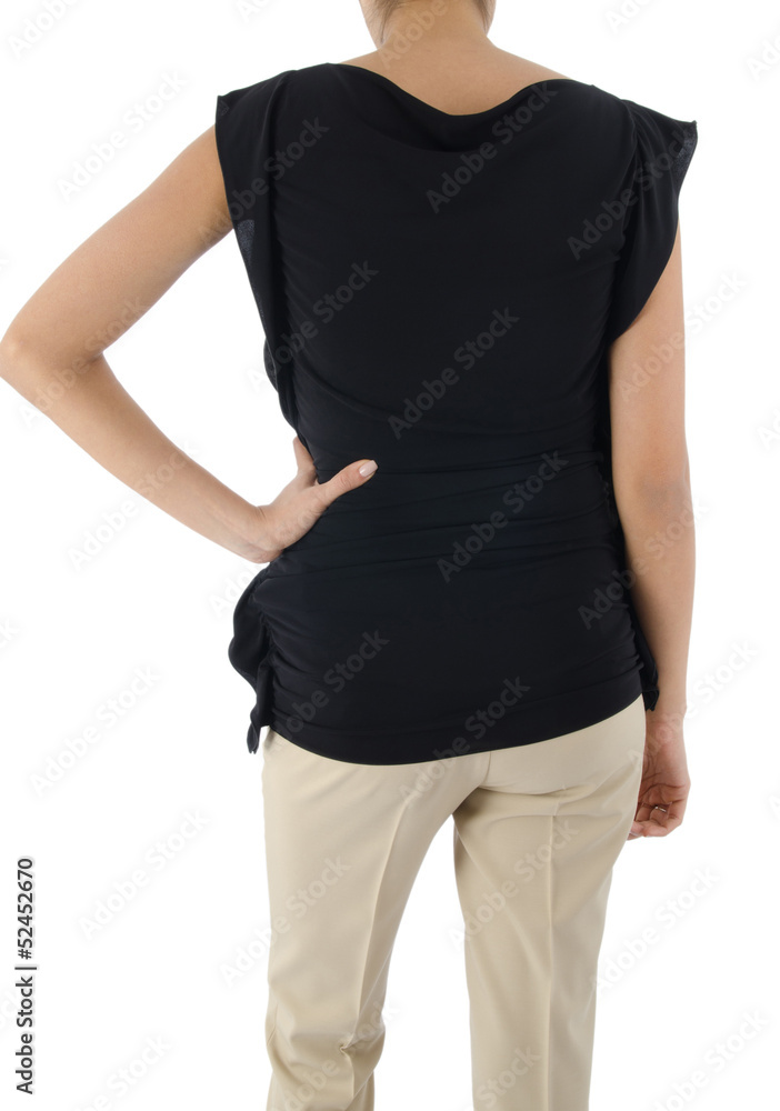 Woman in fashion dress concept on white Woman in fashion dress concept on white
