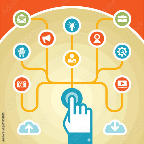 Infographic Concept - Touchpad