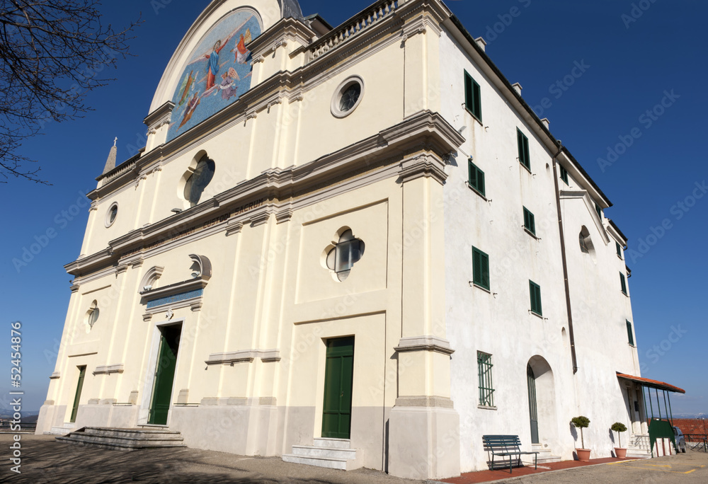 Fototapeta premium The sanctuary of Madonna of the guard