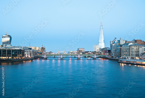 London cityscape with the Shard