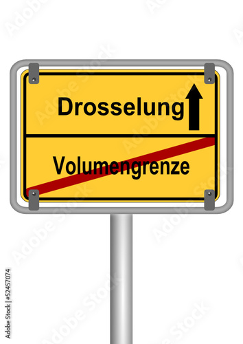 Drosselung vs. Volumengrenze