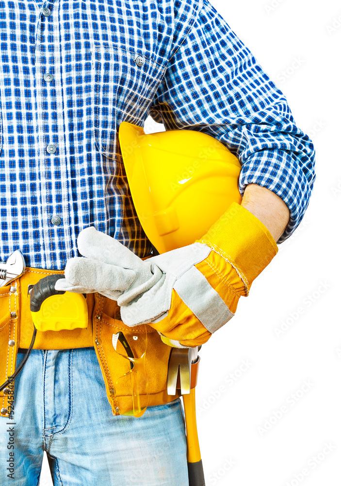 contractor very close up contractor very close up