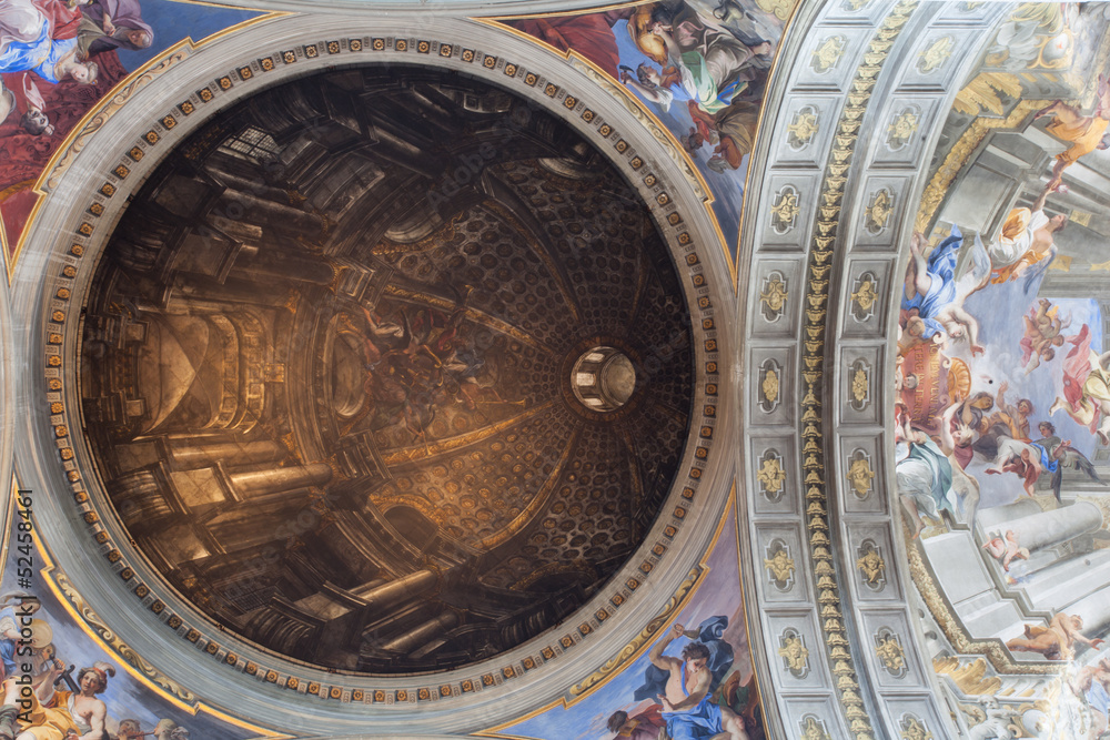 cupola dipinta della chiesa di Sant'Ignazio_Roma