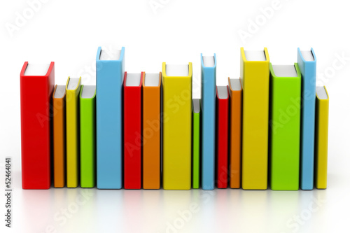 Colorful books.