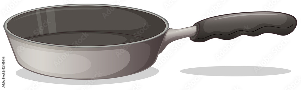 A gray cooking pan A gray cooking pan
