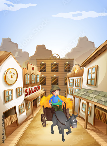 A farmer near the saloon bar