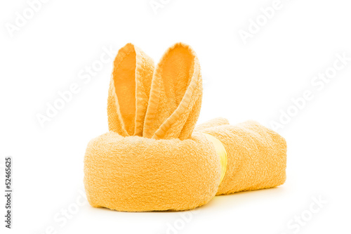 orange towel rabbit