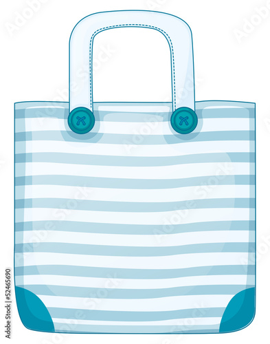 A blue handy bag