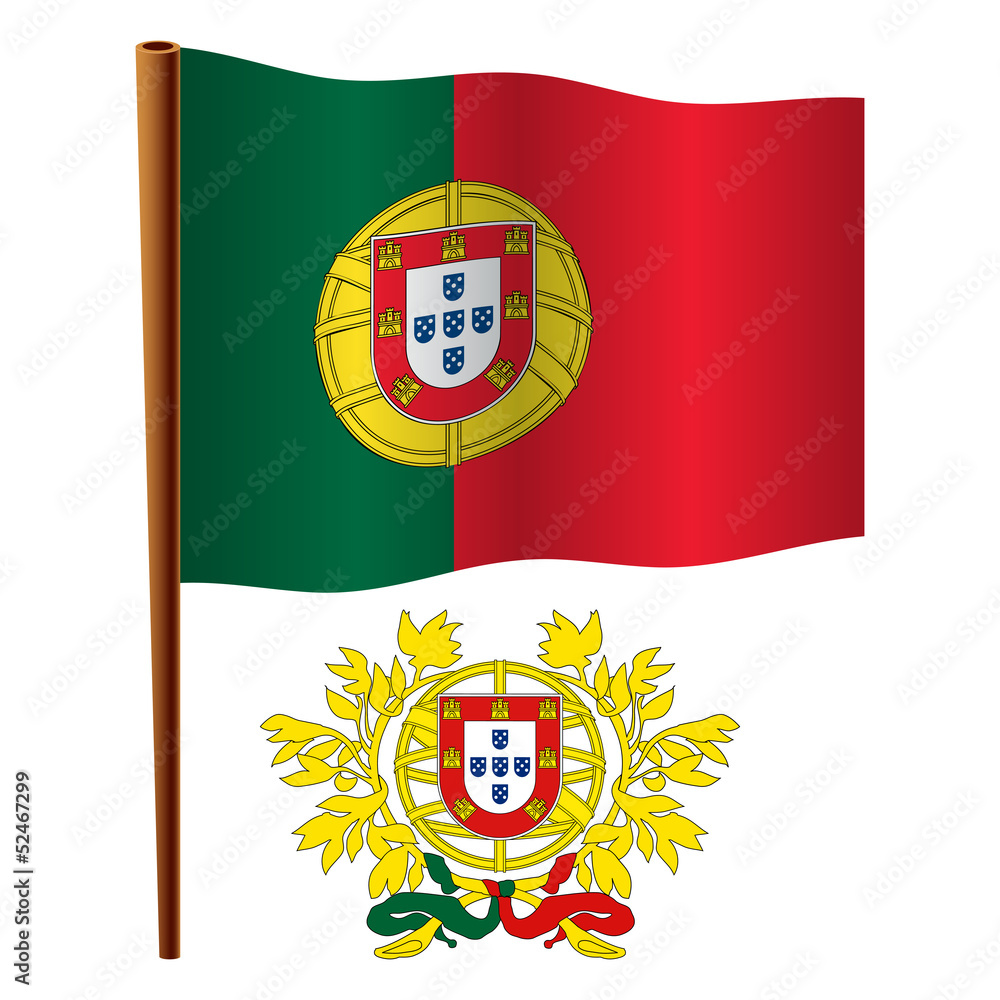 portugal wavy flag portugal wavy flag