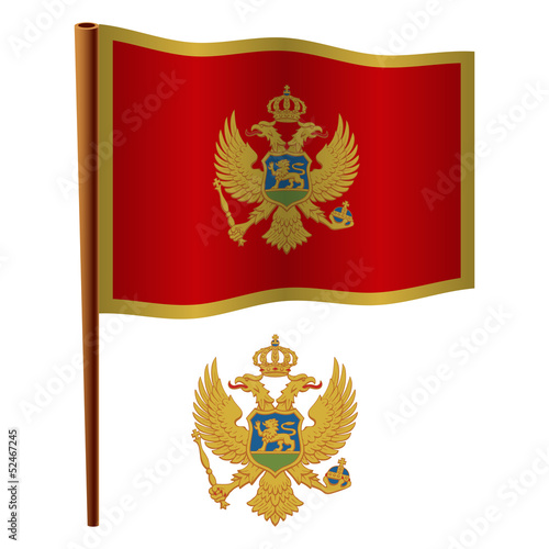 montenegro wavy flag