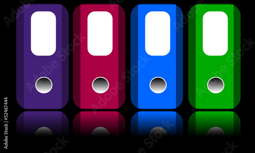 Ring Binders with Blank Labels