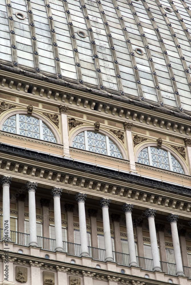Obraz premium Detail of architectural building of Mole Antonelliana in Turin