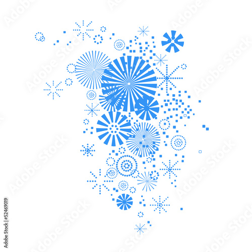 Abstract Snow background