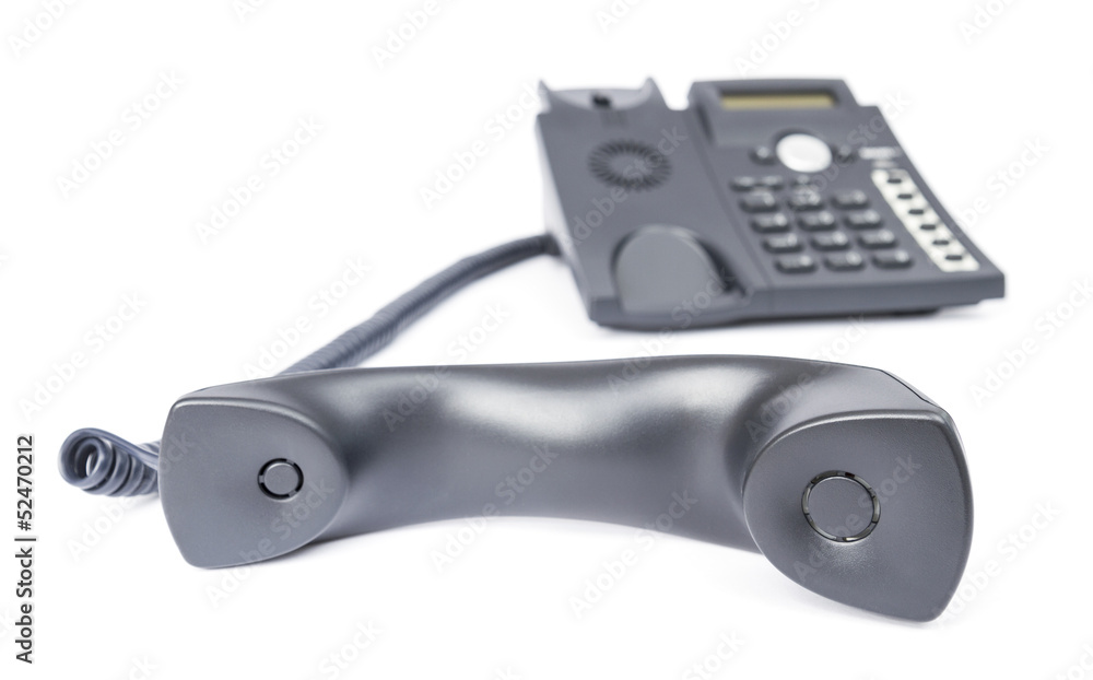 simple business phone on white background simple business phone on white background