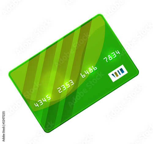 Color credit card vector