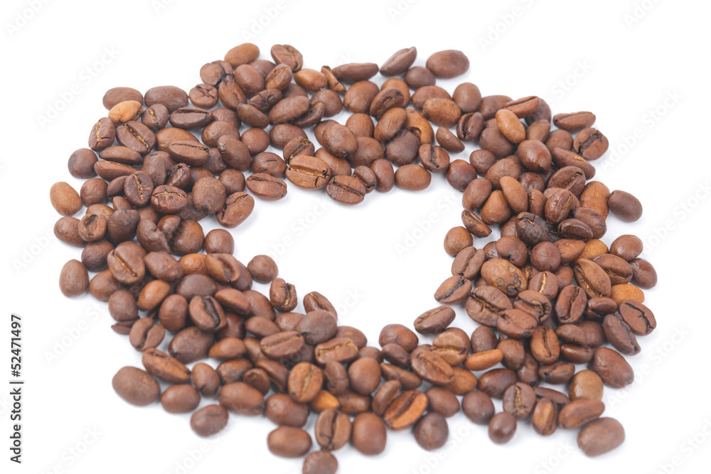 Coffee in the shape of heart Coffee in the shape of heart