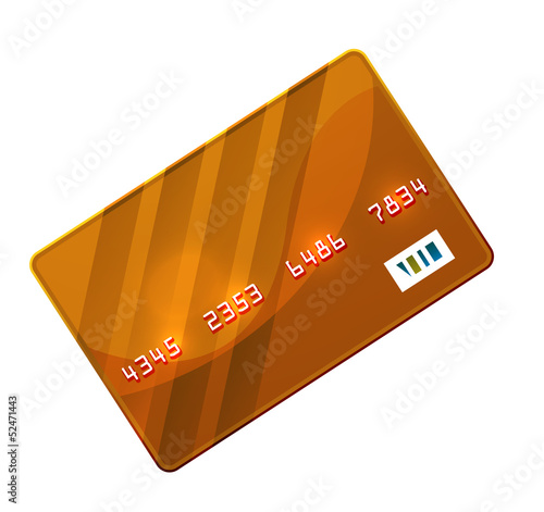 Color credit card vector