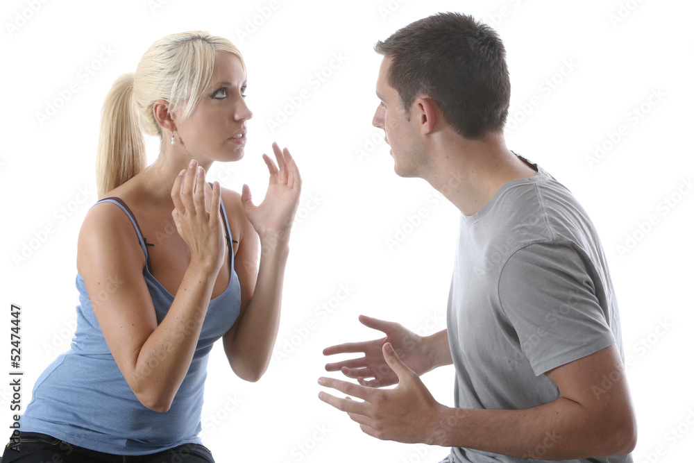 Young Couple Suffering Domestic Violence Young Couple Suffering Domestic Violence