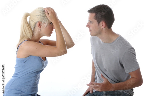 Young Couple Suffering Domestic Violence