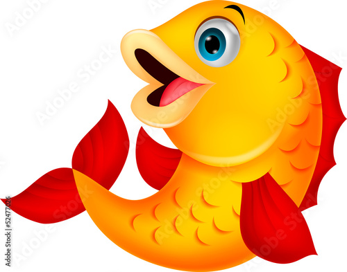 Cute fish cartoon