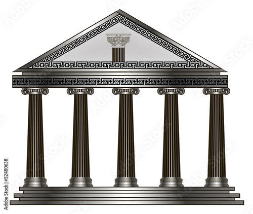 greek temple. eps10 vector illustration