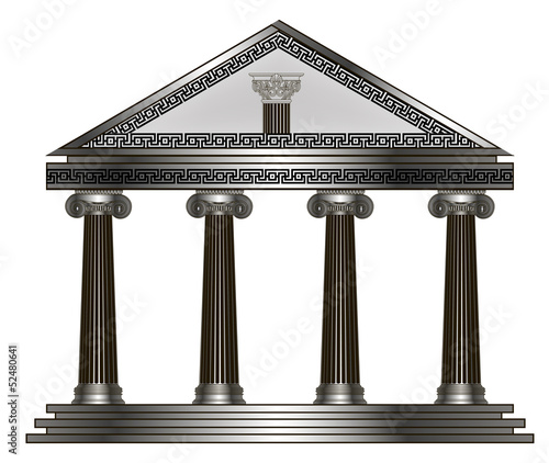 greek temple. eps10 vector illustration