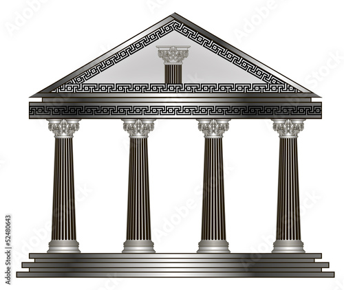 greek temple. eps10 vector illustration