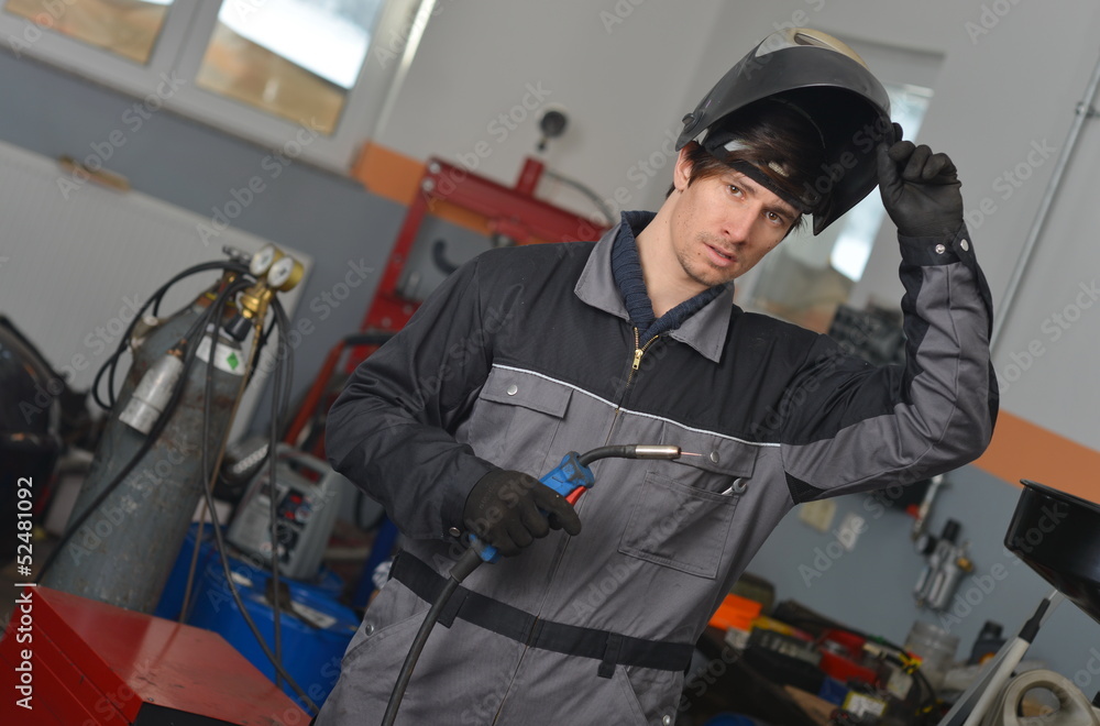 Welder at work Welder at work