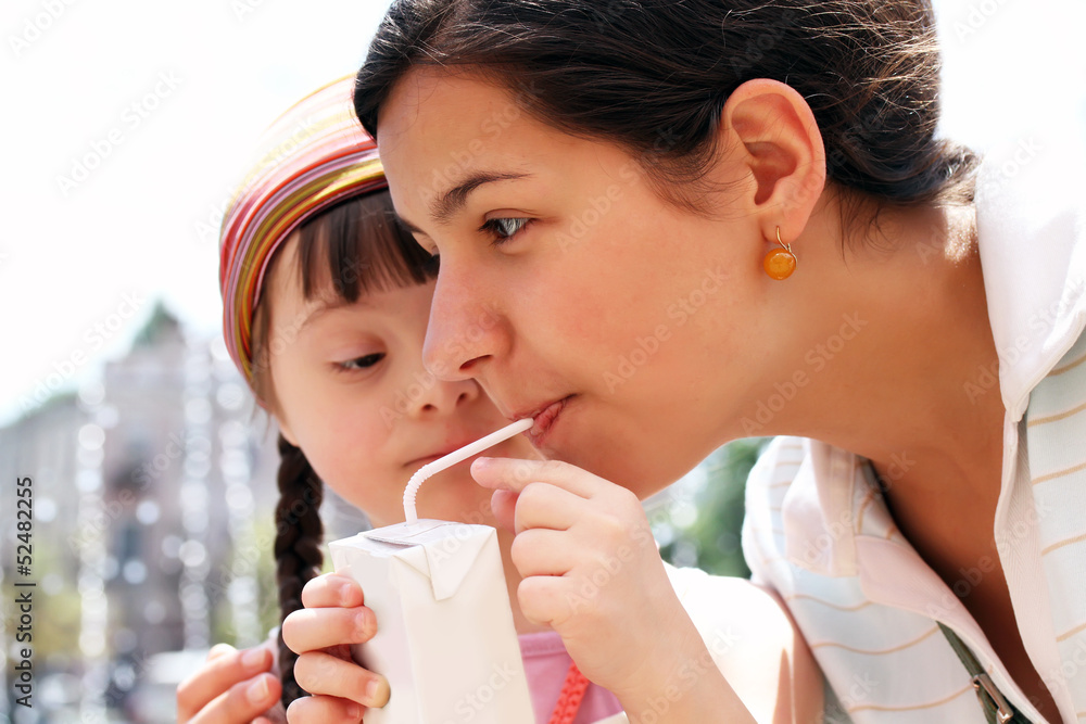 Happy family moments - Mother and child have fun. Happy family moments - Mother and child have fun.
