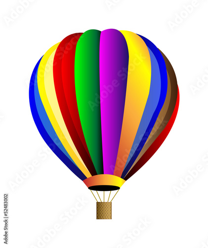 Vector hot air balloon