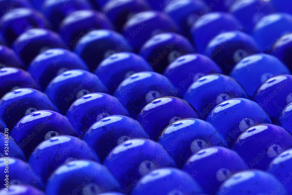 Obraz premium Blue glass balls texture