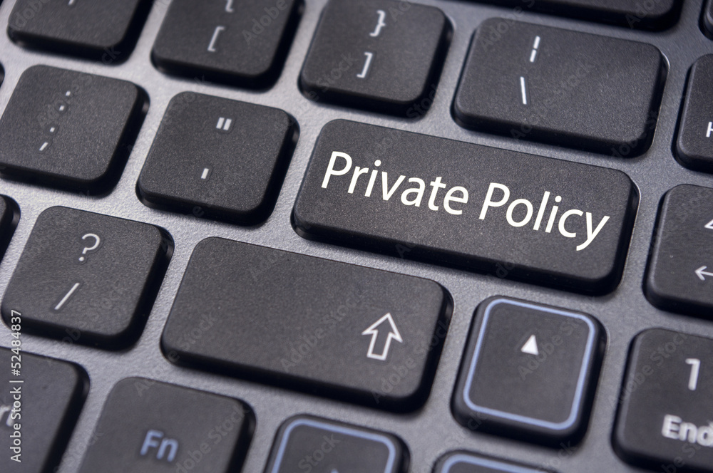 message on keyboard, website privacy policy concepts message on keyboard, website privacy policy concepts