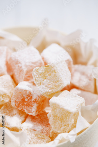 turkish sweet delight, rose and yellow