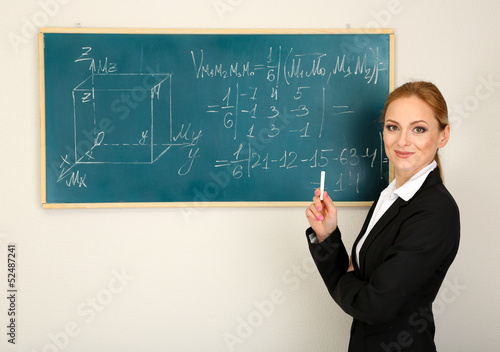 Portrait of teacher woman n...