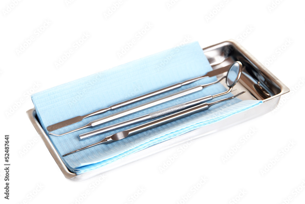 Dentist tools isolated on white Dentist tools isolated on white