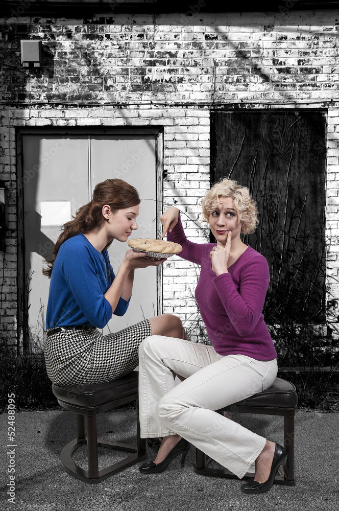 Women with Pie Women with Pie