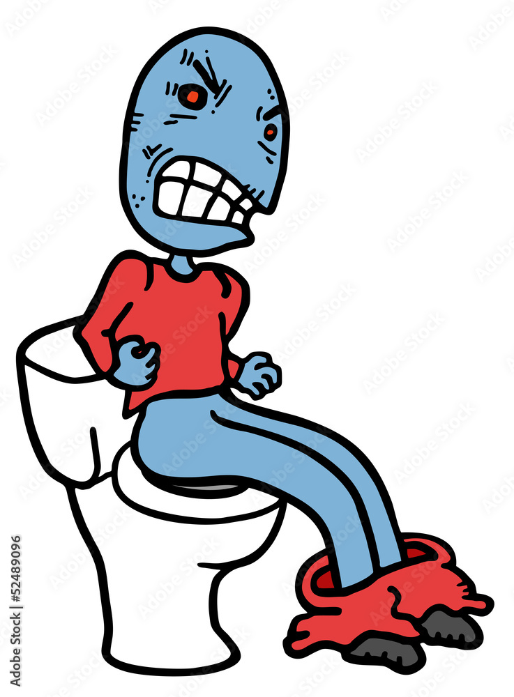 Naklejka premium Rebel toilet